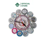 Jam Dinding Kertas Koran Warna Asli (Mesin Jam Aktif) | Prakarya Kerajinan Jam Dinding - Image 2