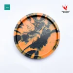 Notic Coaster form recycled plastic waste tatakan gelas serba guna plastik daur ulang Oranye hitam