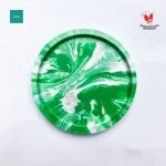 Notic Coaster form recycled plastic waste tatakan gelas serba guna plastik daur ulang Hijau Putih
